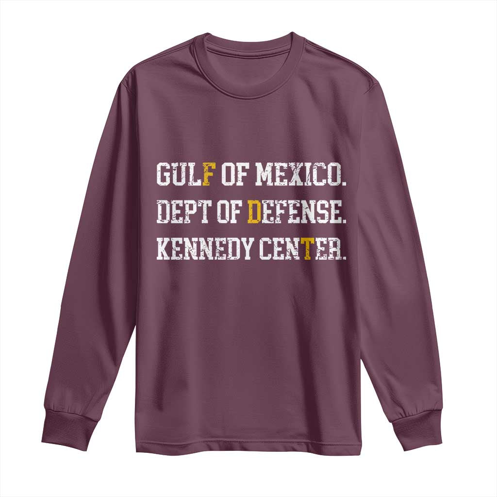 Subtle FDT Long Sleeve Shirt Vintage Gulf of Mexico Dept Of Defense Kennedy Center