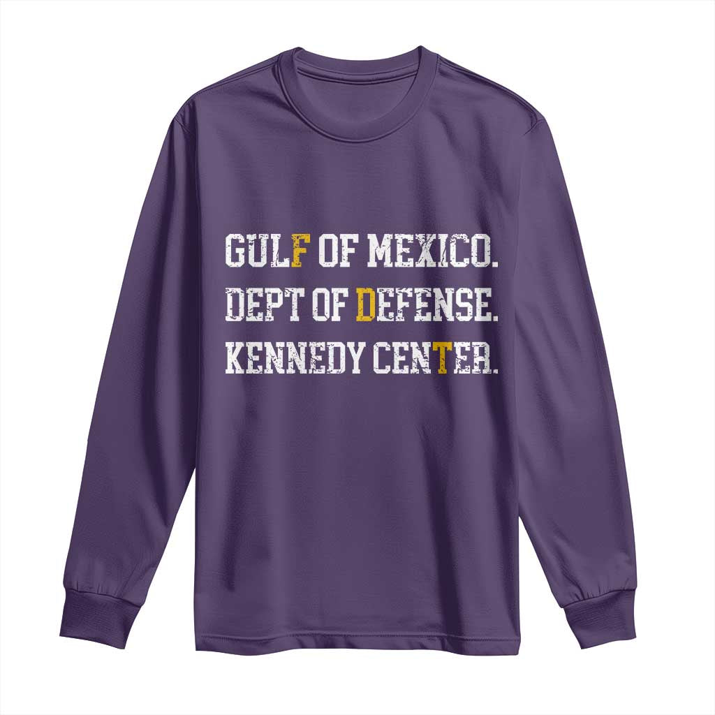 Subtle FDT Long Sleeve Shirt Vintage Gulf of Mexico Dept Of Defense Kennedy Center