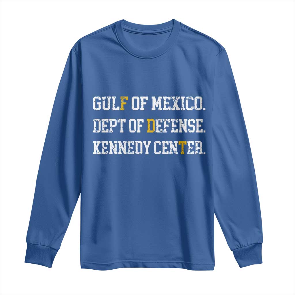 Subtle FDT Long Sleeve Shirt Vintage Gulf of Mexico Dept Of Defense Kennedy Center