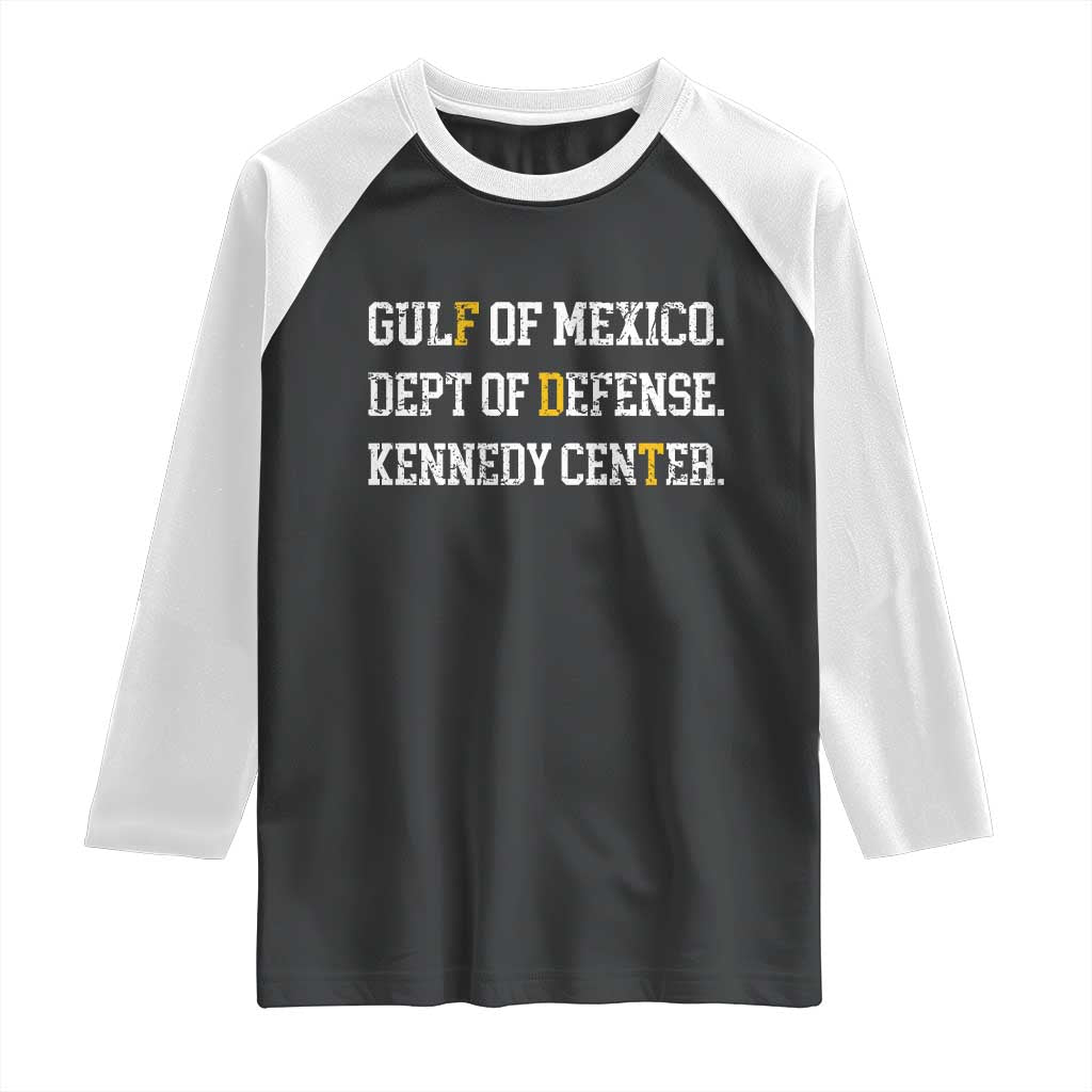 Subtle FDT Raglan Shirt Vintage Gulf of Mexico Dept Of Defense Kennedy Center
