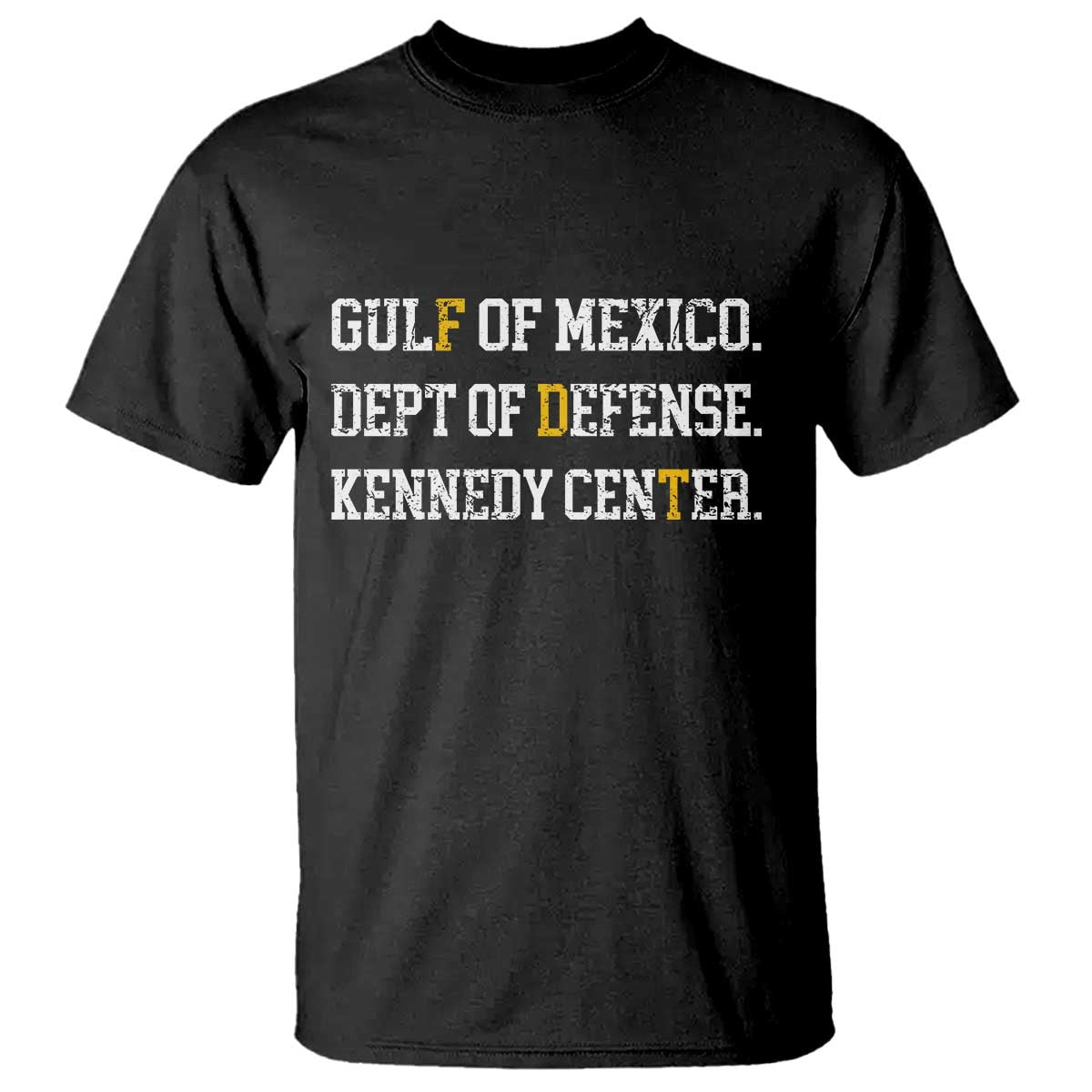 Subtle FDT T Shirt Vintage Gulf of Mexico Dept Of Defense Kennedy Center