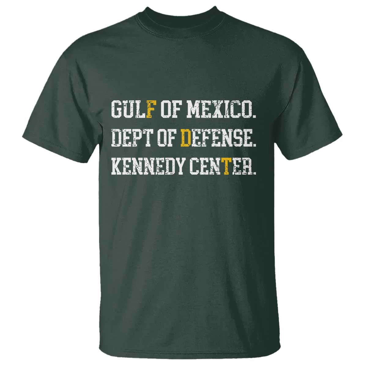 Subtle FDT T Shirt Vintage Gulf of Mexico Dept Of Defense Kennedy Center