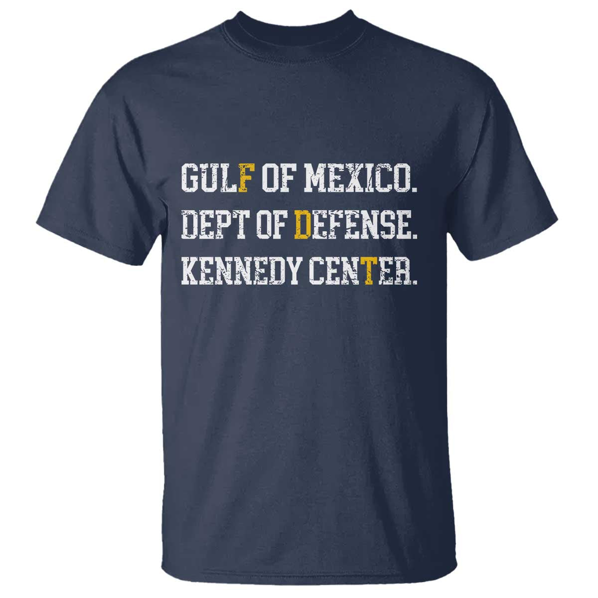 Subtle FDT T Shirt Vintage Gulf of Mexico Dept Of Defense Kennedy Center