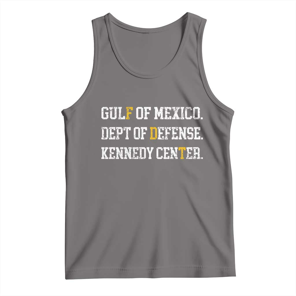 Subtle FDT Tank Top Vintage Gulf of Mexico Dept Of Defense Kennedy Center