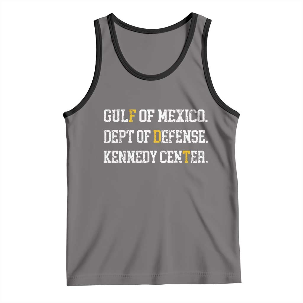 Subtle FDT Tank Top Vintage Gulf of Mexico Dept Of Defense Kennedy Center