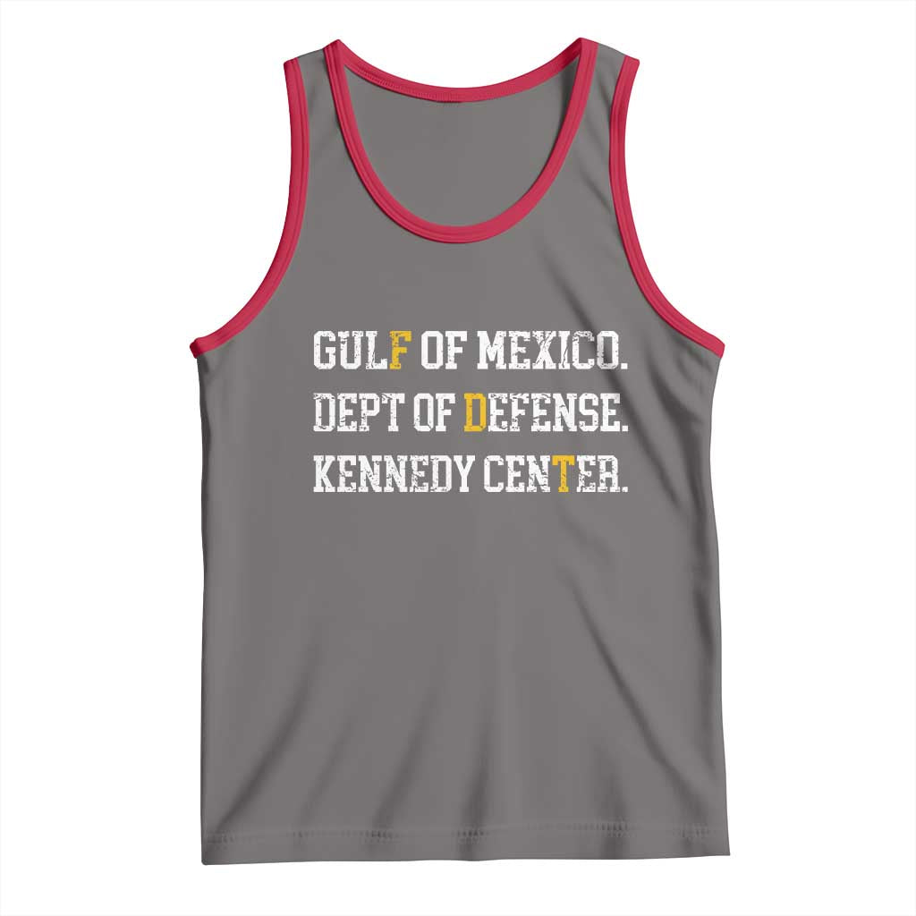 Subtle FDT Tank Top Vintage Gulf of Mexico Dept Of Defense Kennedy Center