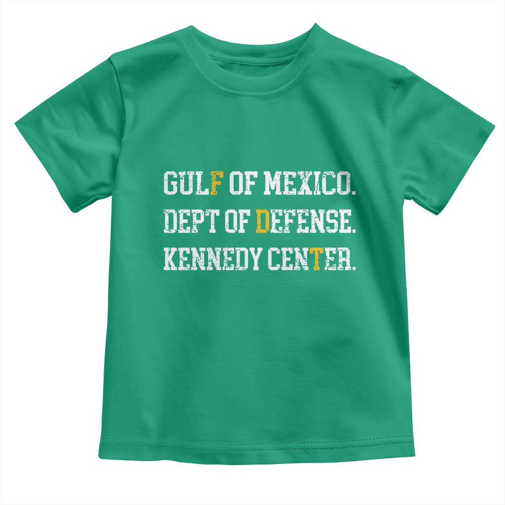 Subtle FDT Toddler T Shirt Vintage Gulf of Mexico Dept Of Defense Kennedy Center