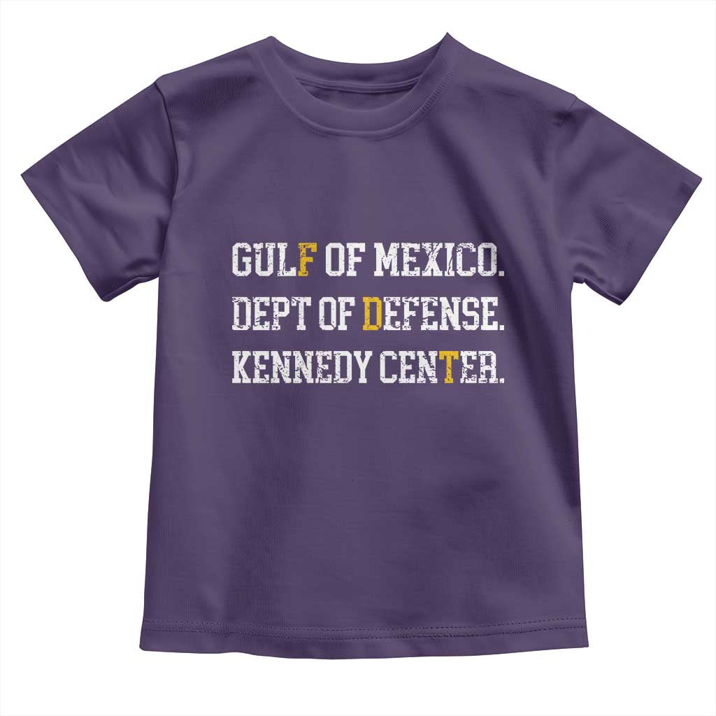 Subtle FDT Toddler T Shirt Vintage Gulf of Mexico Dept Of Defense Kennedy Center