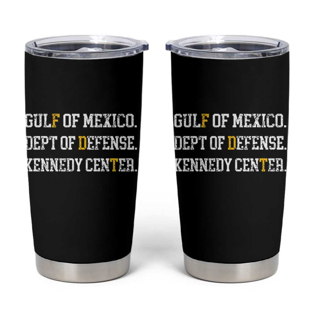 Subtle FDT Tumbler Cup Vintage Gulf of Mexico Dept Of Defense Kennedy Center
