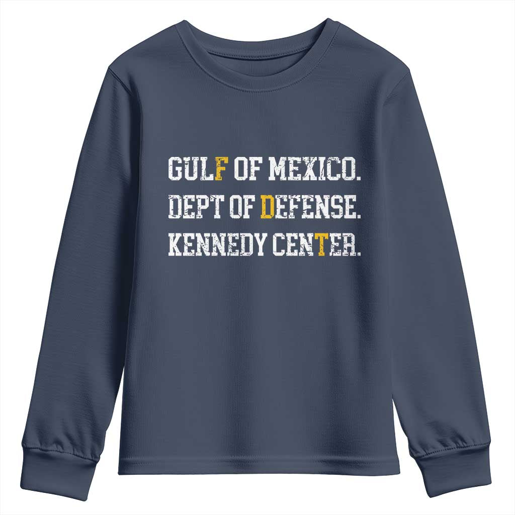 Subtle FDT Youth Sweatshirt Vintage Gulf of Mexico Dept Of Defense Kennedy Center
