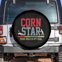 Your Hole is My Goal Inappropriate Cornhole Spare Tire Cover Funny Naughty Adult Humor Cornstar
