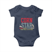 Your Hole is My Goal Inappropriate Cornhole Baby Onesie Funny Naughty Adult Humor Cornstar