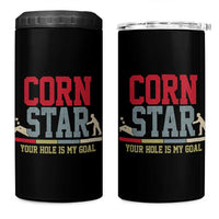 Your Hole is My Goal Inappropriate Cornhole 4 in 1 Can Cooler Tumbler Funny Naughty Adult Humor Cornstar