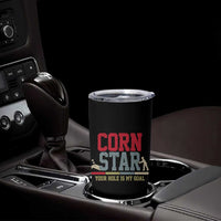 Your Hole is My Goal Inappropriate Cornhole Tumbler Cup Funny Naughty Adult Humor Cornstar
