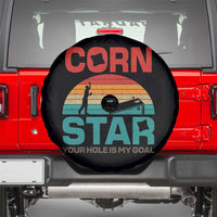 Inappropriate Cornhole Spare Tire Cover Retro Funny Adult Humor Cornstar Your Hole Is My Goal