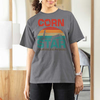 Inappropriate Cornhole T Shirt For Women Retro Funny Adult Humor Cornstar Your Hole Is My Goal