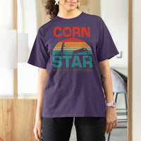 Inappropriate Cornhole T Shirt For Women Retro Funny Adult Humor Cornstar Your Hole Is My Goal