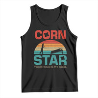 Inappropriate Cornhole Tank Top Retro Funny Adult Humor Cornstar Your Hole Is My Goal