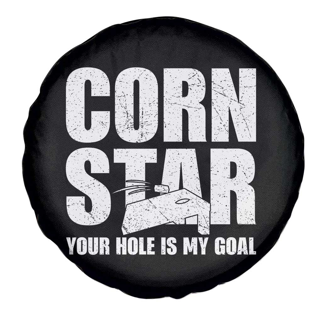 Inappropriate Cornhole Spare Tire Cover Funny Adult Humor Cornstar Your Hole Is My Goal