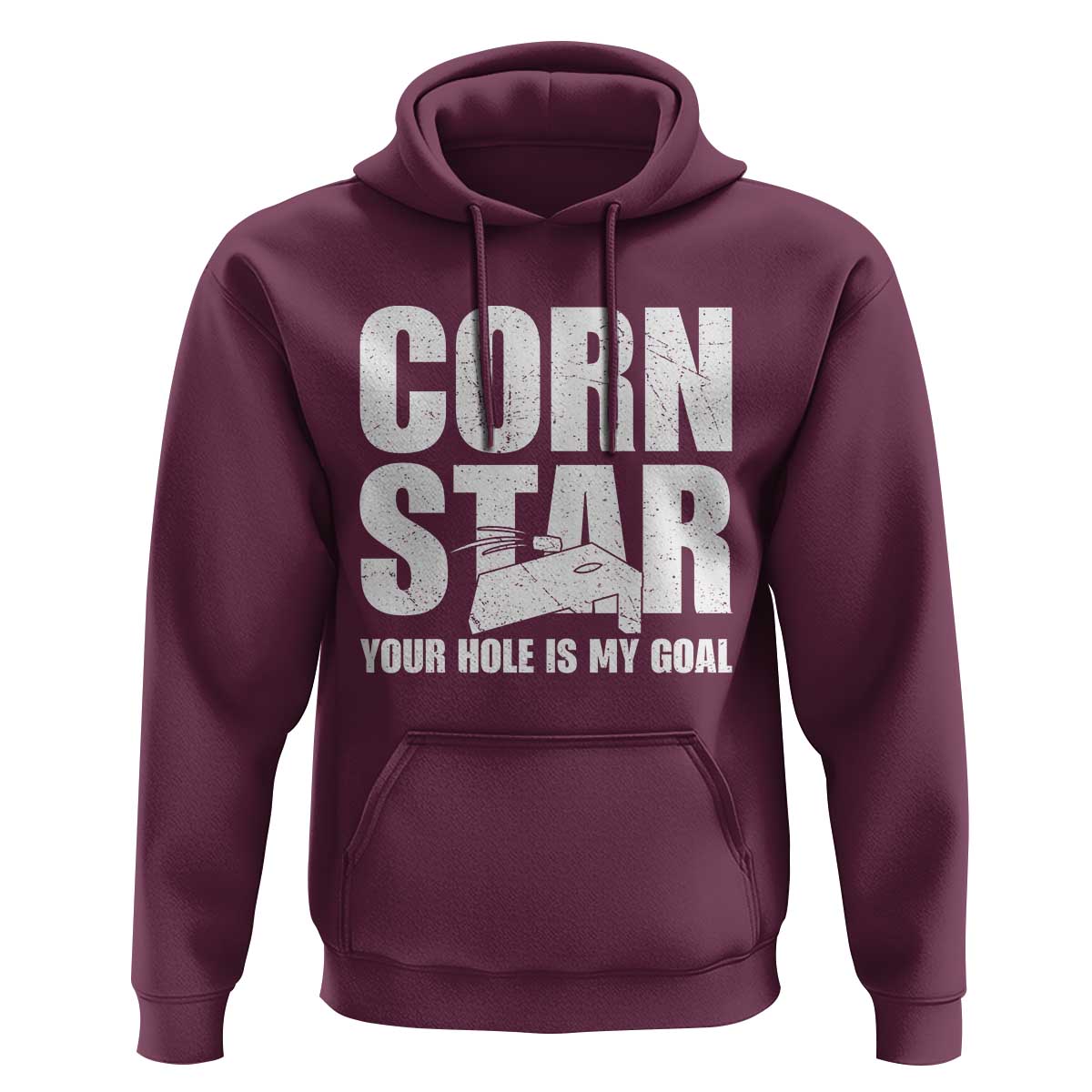 Inappropriate Cornhole Hoodie Funny Adult Humor Cornstar Your Hole Is My Goal