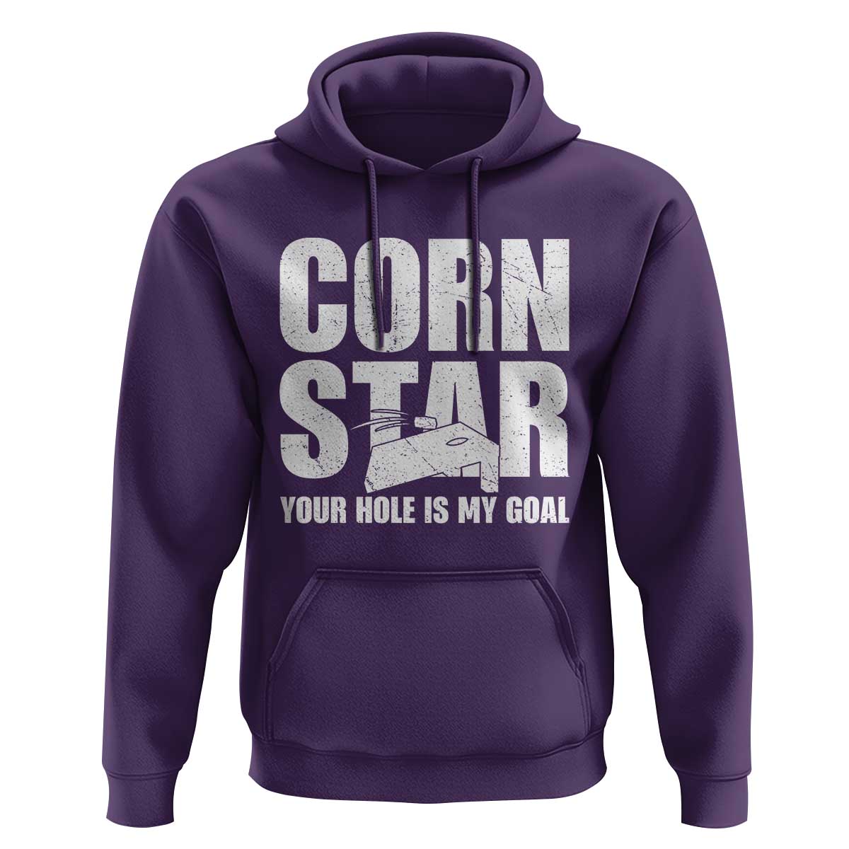 Inappropriate Cornhole Hoodie Funny Adult Humor Cornstar Your Hole Is My Goal