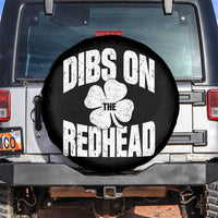 Funny Irish St Patricks Day Shamrock Dibs On The Redhead Spare Tire Cover