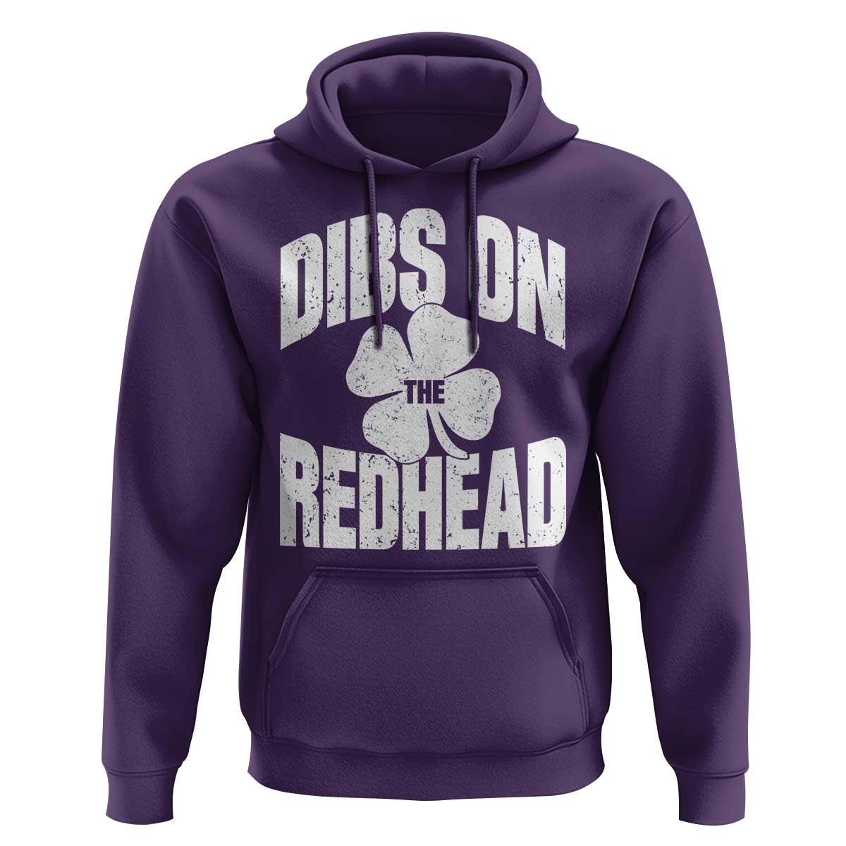 Funny Irish St Patricks Day Shamrock Dibs On The Redhead Hoodie