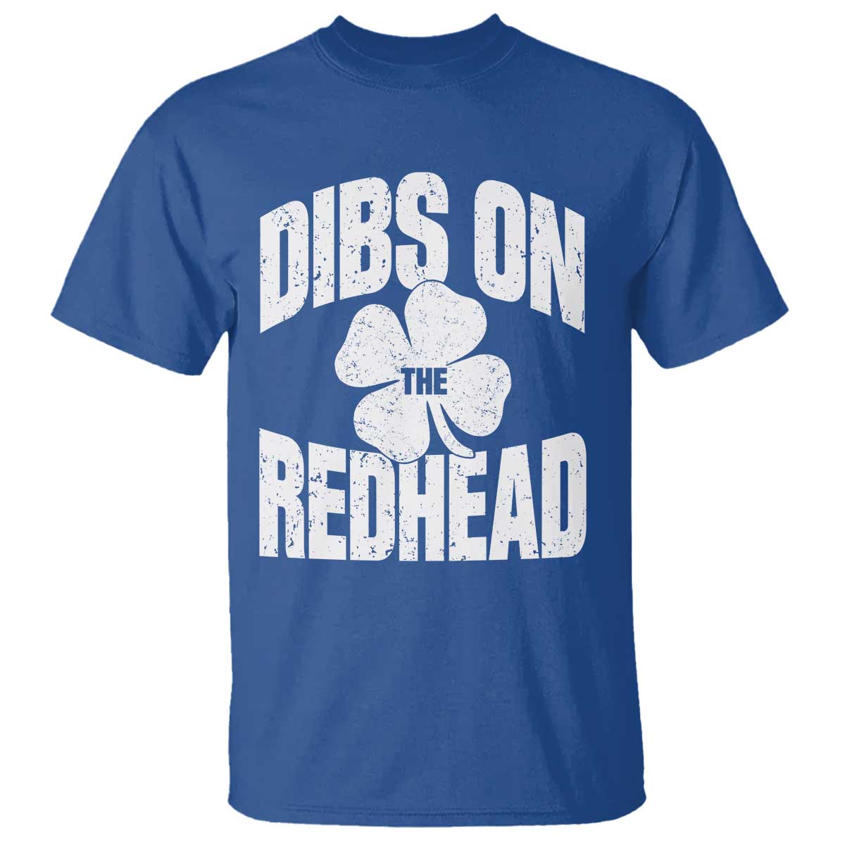 Funny Irish St Patricks Day Shamrock Dibs On The Redhead T Shirt