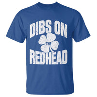 Funny Irish St Patricks Day Shamrock Dibs On The Redhead T Shirt