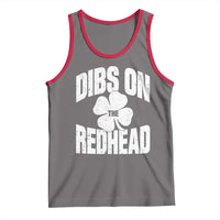 Funny Irish St Patricks Day Shamrock Dibs On The Redhead Tank Top