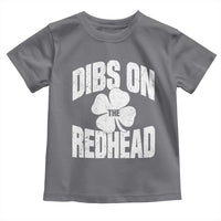 Funny Irish St Patricks Day Shamrock Dibs On The Redhead Toddler T Shirt