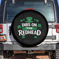 Funny Irish St Patricks Day Dibs On The Redhead Spare Tire Cover Lucky Shamrock Clovers