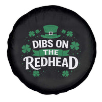 Funny Irish St Patricks Day Dibs On The Redhead Spare Tire Cover Lucky Shamrock Clovers