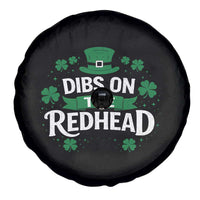 Funny Irish St Patricks Day Dibs On The Redhead Spare Tire Cover Lucky Shamrock Clovers