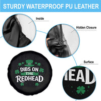 Funny Irish St Patricks Day Dibs On The Redhead Spare Tire Cover Lucky Shamrock Clovers