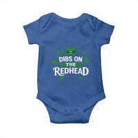 Funny Irish St Patricks Day Dibs On The Redhead Baby Onesie Lucky Shamrock Clovers