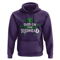 Funny Irish St Patricks Day Dibs On The Redhead Hoodie Lucky Shamrock Clovers