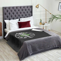 Funny Irish St Patricks Day Dibs On The Redhead Throw Blanket Retro Lucky Shamrock