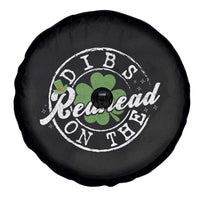 Funny Irish St Patricks Day Dibs On The Redhead Spare Tire Cover Retro Lucky Shamrock