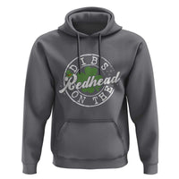 Funny Irish St Patricks Day Dibs On The Redhead Hoodie Retro Lucky Shamrock