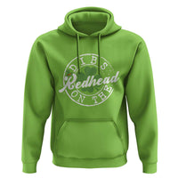 Funny Irish St Patricks Day Dibs On The Redhead Hoodie Retro Lucky Shamrock
