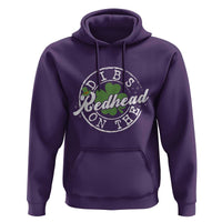 Funny Irish St Patricks Day Dibs On The Redhead Hoodie Retro Lucky Shamrock