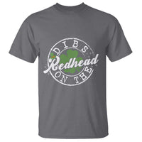 Funny Irish St Patricks Day Dibs On The Redhead T Shirt Retro Lucky Shamrock