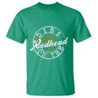 Funny Irish St Patricks Day Dibs On The Redhead T Shirt Retro Lucky Shamrock