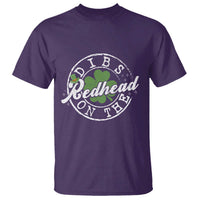 Funny Irish St Patricks Day Dibs On The Redhead T Shirt Retro Lucky Shamrock