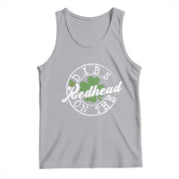 Funny Irish St Patricks Day Dibs On The Redhead Tank Top Retro Lucky Shamrock