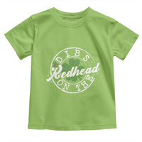 Funny Irish St Patricks Day Dibs On The Redhead Toddler T Shirt Retro Lucky Shamrock