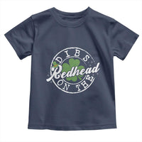 Funny Irish St Patricks Day Dibs On The Redhead Toddler T Shirt Retro Lucky Shamrock