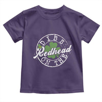 Funny Irish St Patricks Day Dibs On The Redhead Toddler T Shirt Retro Lucky Shamrock