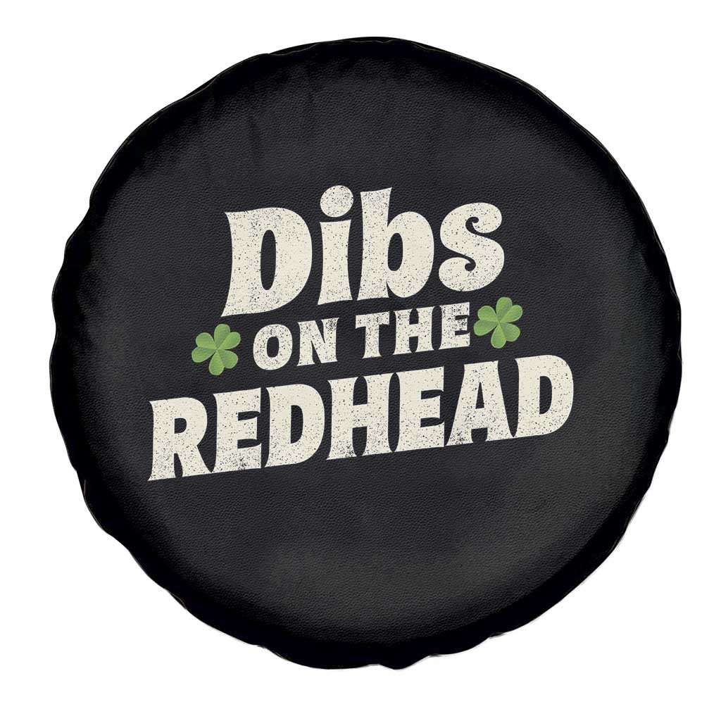 Dibs On The Redhead Spare Tire Cover Funny Irish St Patricks Day Lucky Shamrock